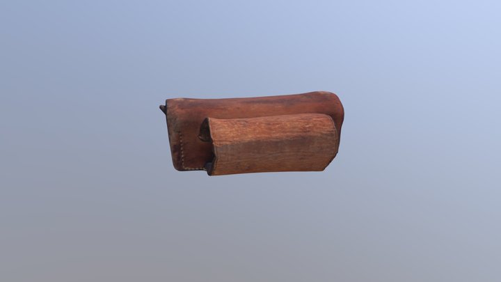 Leather Cartridge Case 3D Model