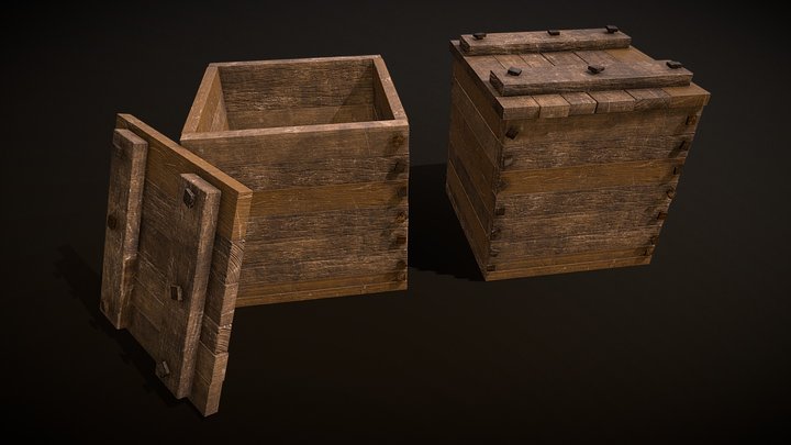 Medieval Crate 3D Model