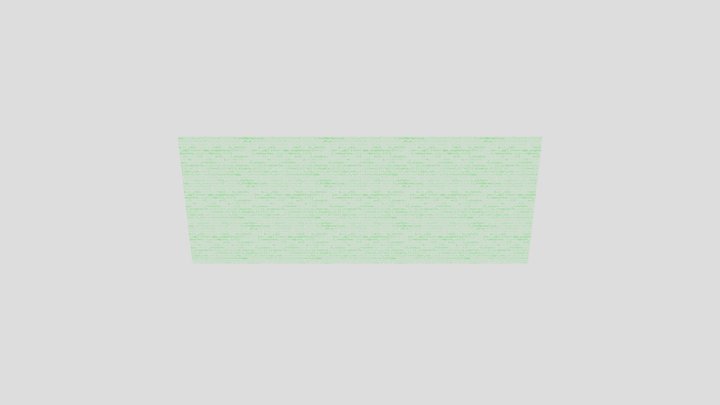 Low-Poly Green Code Decoration