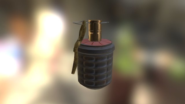 Japanese Type 97 Hand grenade 3D Model