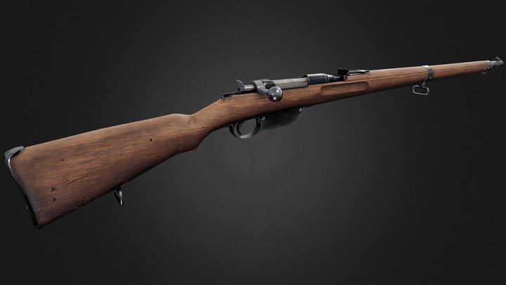 Mannlicher M95 (Infanterie Repetier-Gewehr M.95) 3D Model