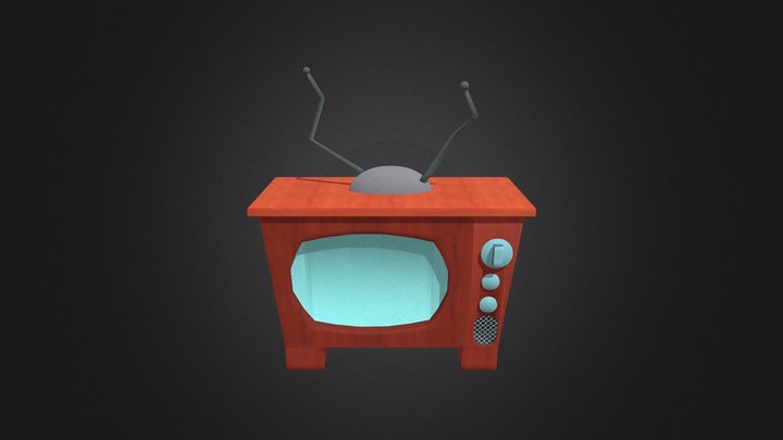 Courage The Cowardly Dog Television 3D Model