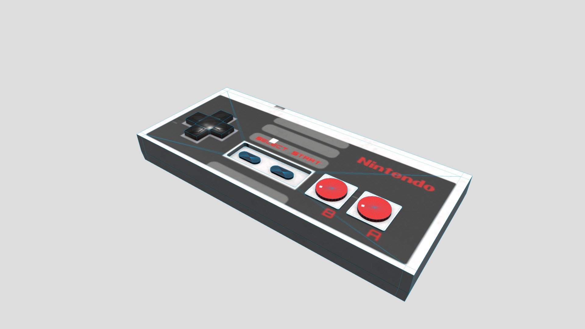 NES Controller 3D model by Jooper [a53945b] Sketchfab