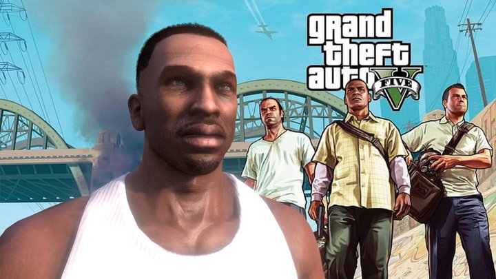 GTA V (Mod) - Carl “CJ” Johnson
