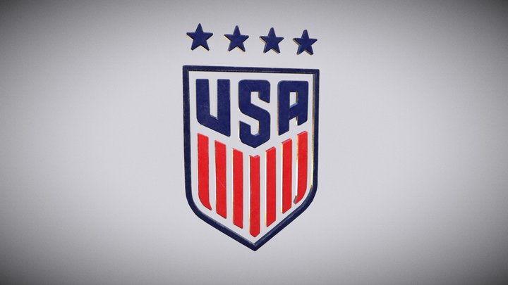 US Women National Soccer Logo 3D Model