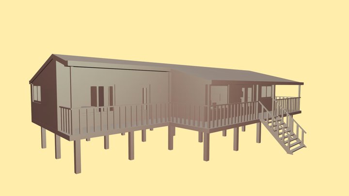 Strandhuis 3D Model