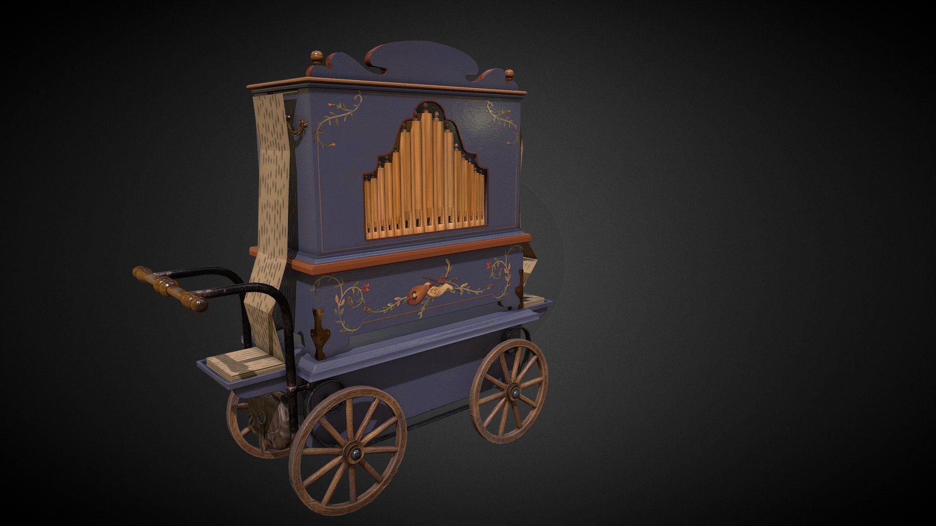 Street organ - 3D model by cranberrymk [a53c711] - Sketchfab