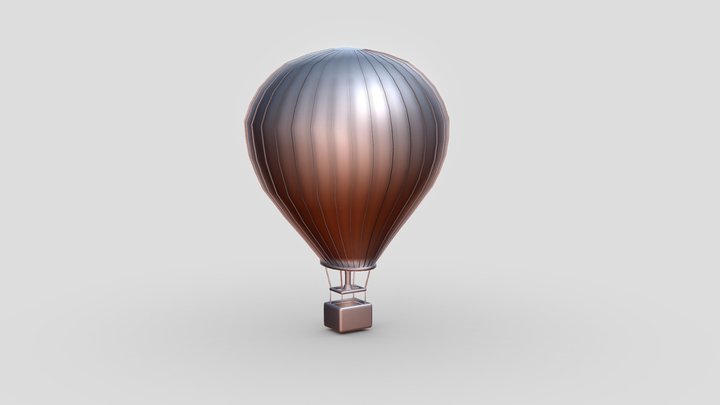 Hot Air Balloon 3D Model