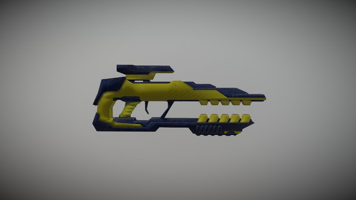 Energy Rifle Rig 3D Model