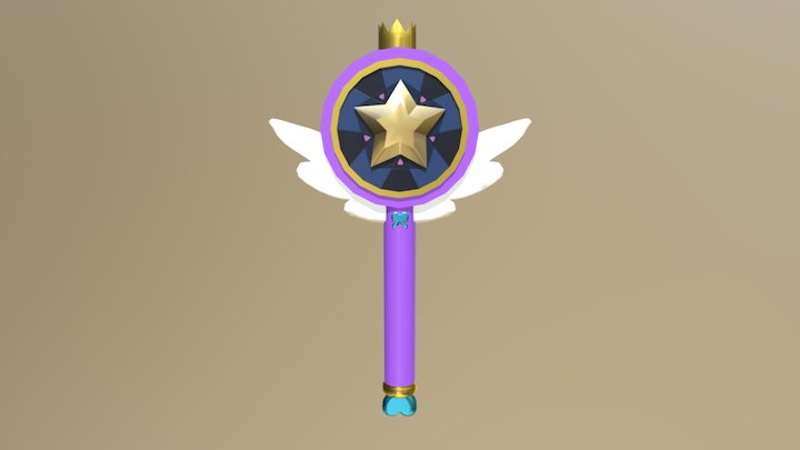 Star vs The Forces of Evil Wand V1 3D Model