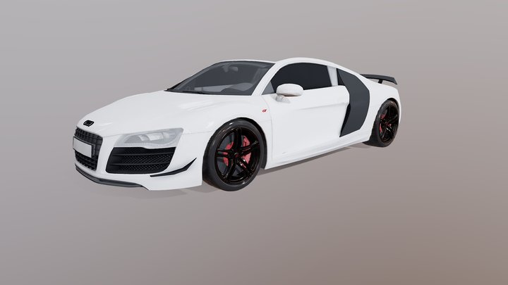 Audi R8 3D Model 3D Model