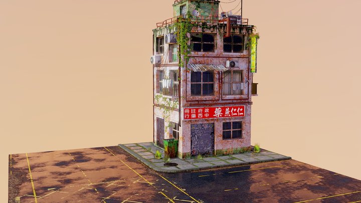 Asian building piece 1 – Modèle 3D gratuit STL