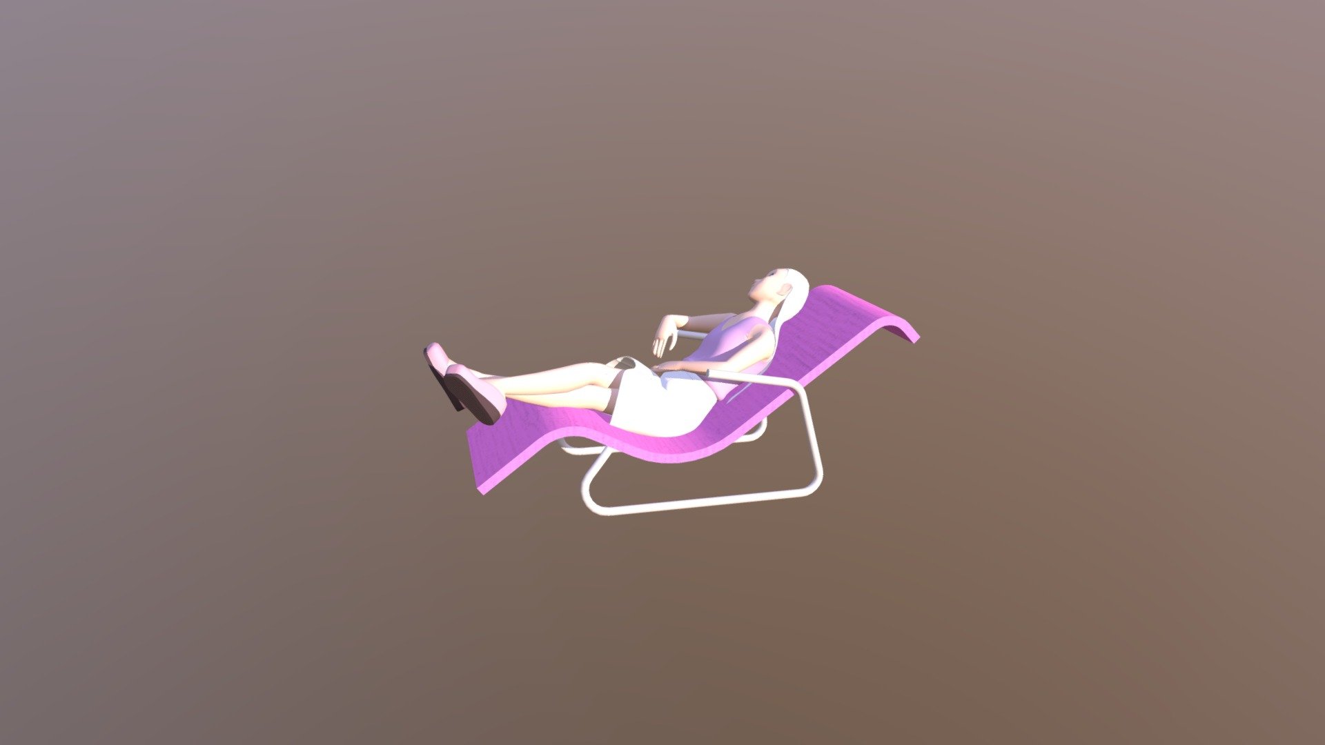Girl Just Chilling - 3D model by Salme Heikkinen (@HeikkinenSalme ...