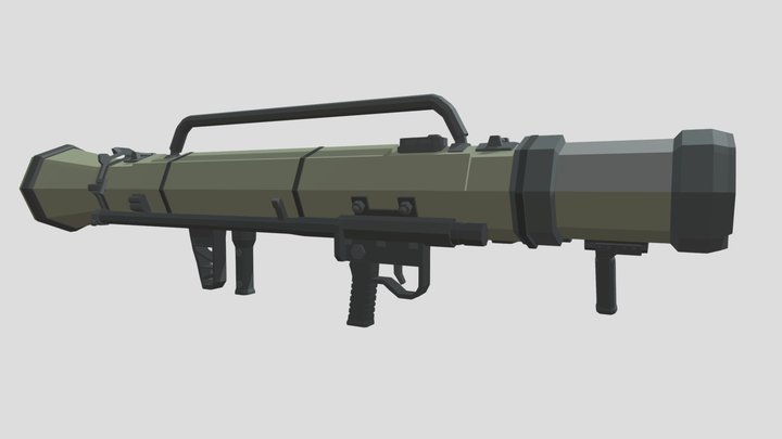 M3E3 Carl Gustav Recoilless Rifle 3D Model
