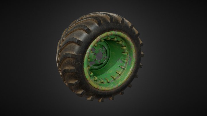Off-road Wheel 3D Model