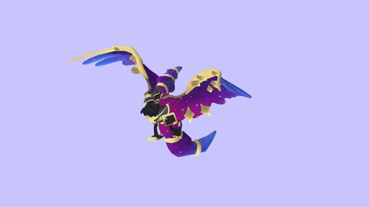 Corviknight Lunala fusion 3D Model