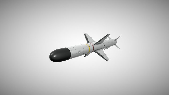 ATMACA Cruise Missile 3D Model