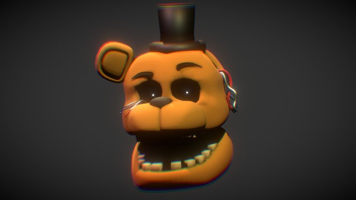 Withered Golden Freddy WIP 3D Model