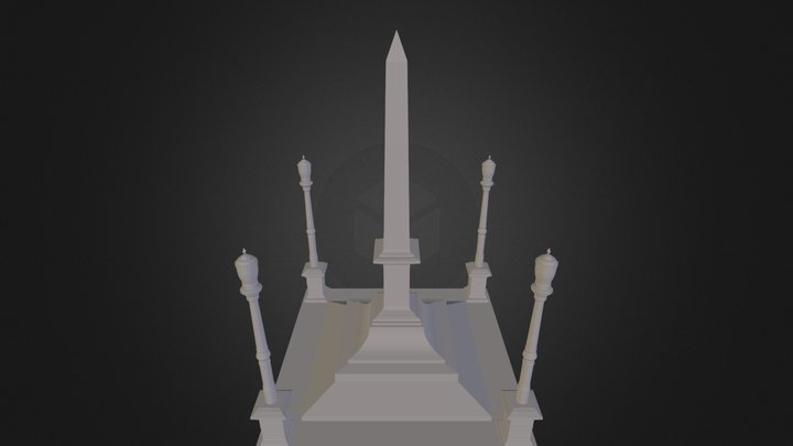 Praca 7 de Setembro.obj 3D Model
