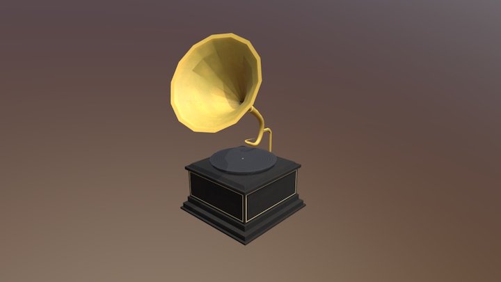 Phonograph 3D Model