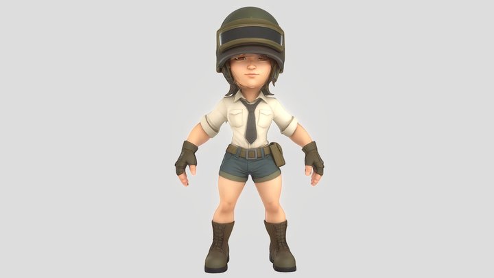 PUBG Female Soldier