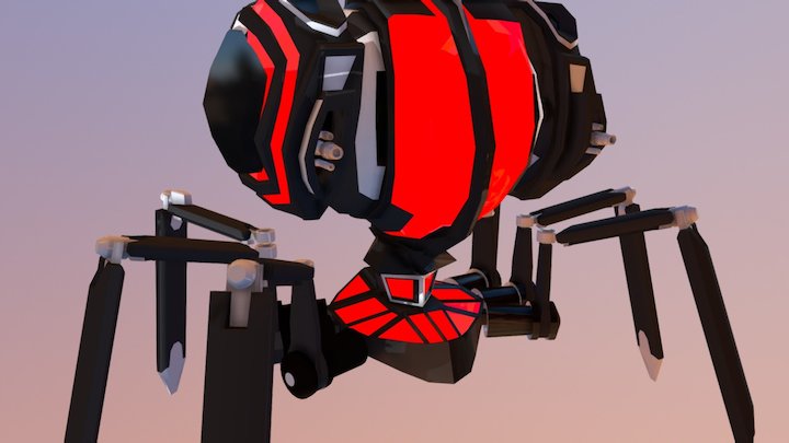 Mini Gun Drone 3D Model