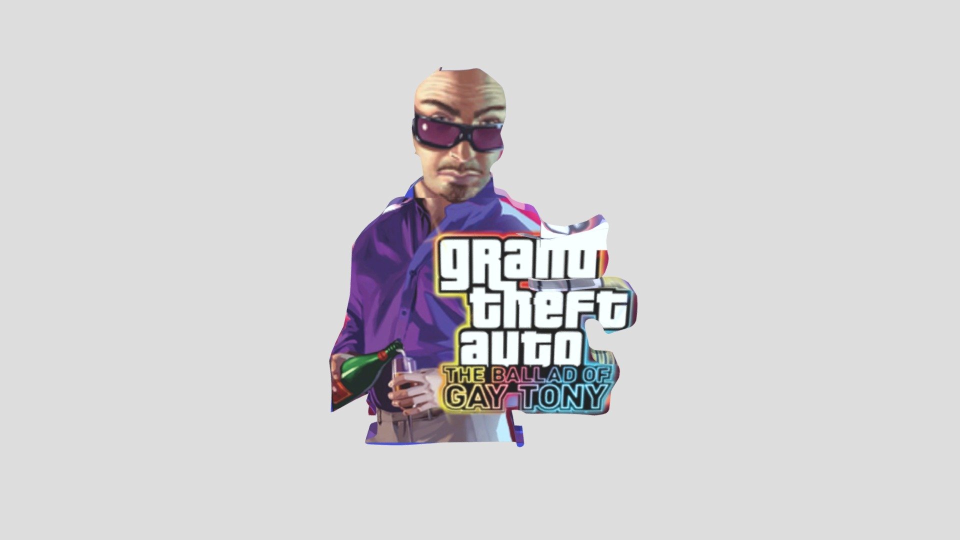 The balad of gay tony logo bad 3D model !!!