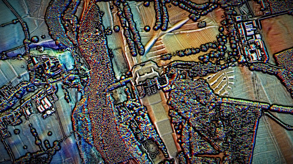 Lowther Castle - 3D LIDAR landscape (DSM)