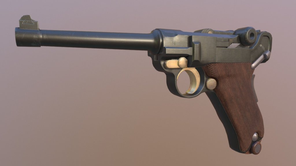 Luger P08 Buy Royalty Free 3d Model By Zetabeach A54abbd Sketchfab Store 8829