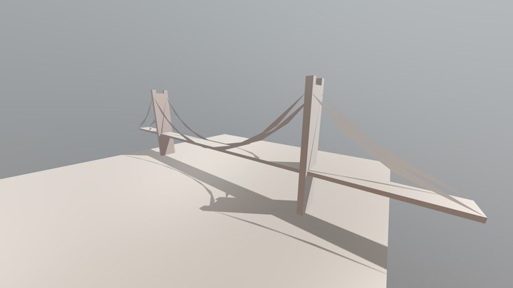 Mackinac Bridge 3D Model