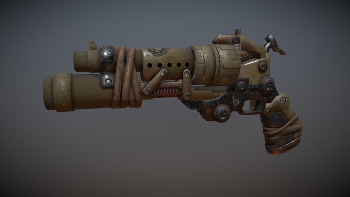 Bulletstorm revolver – Kostenloses 3D-Modell STL