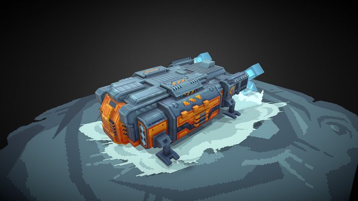 spaceship——blockbecnh 3D Model