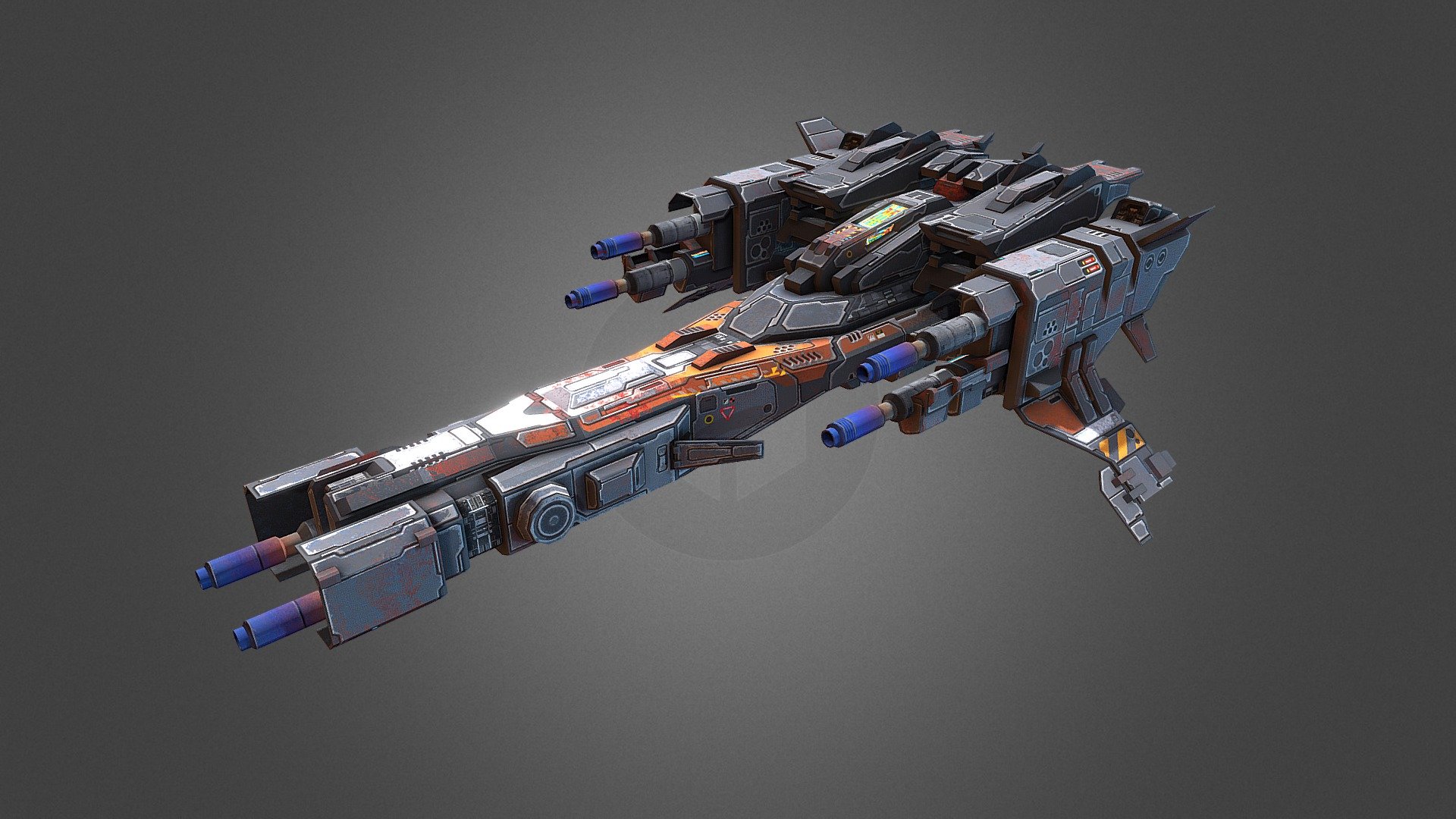 Sf Gunship-rk4 - Buy Royalty Free 3d Model By Grafxbox   Cgpitbull 