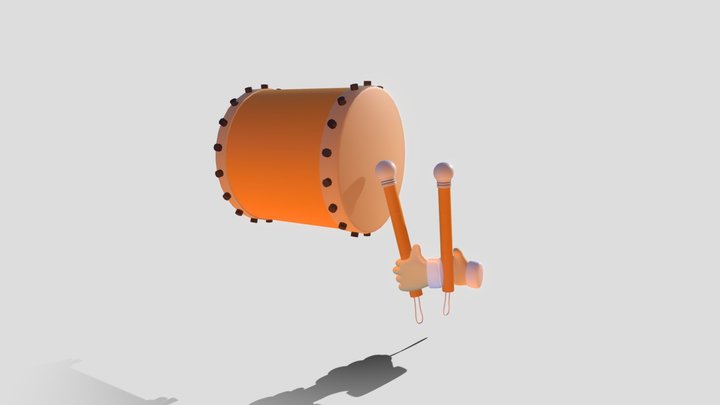 Bedug (drum) - Ramadhan Series 3D Model