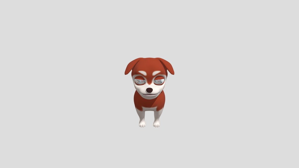 Cartoon Husky Puppy
