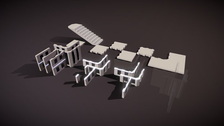 Simple Building - Tileset Pack – Free 3D Model STL