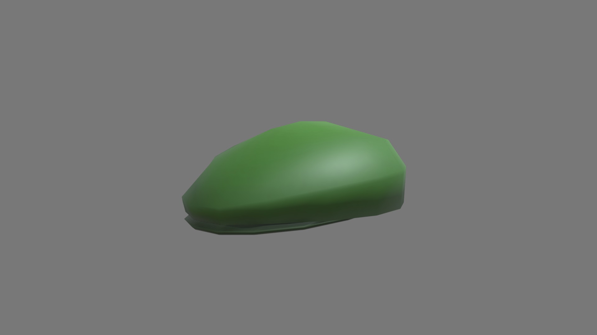 3D model Beret Hat - This is a 3D model of the Beret Hat. The 3D model is about a green and white object.