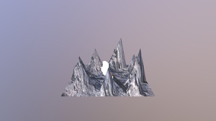 City In Mountain45614 3D Model