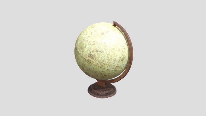 Globe of the Moon 3D Model