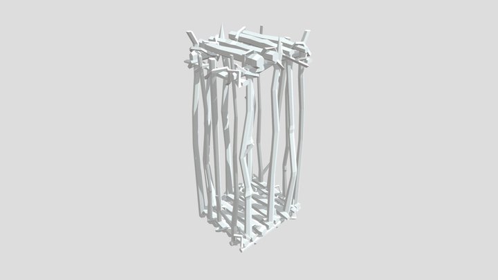 Wooden cage 3D Model