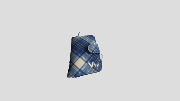 Blue Wallet 3D Model