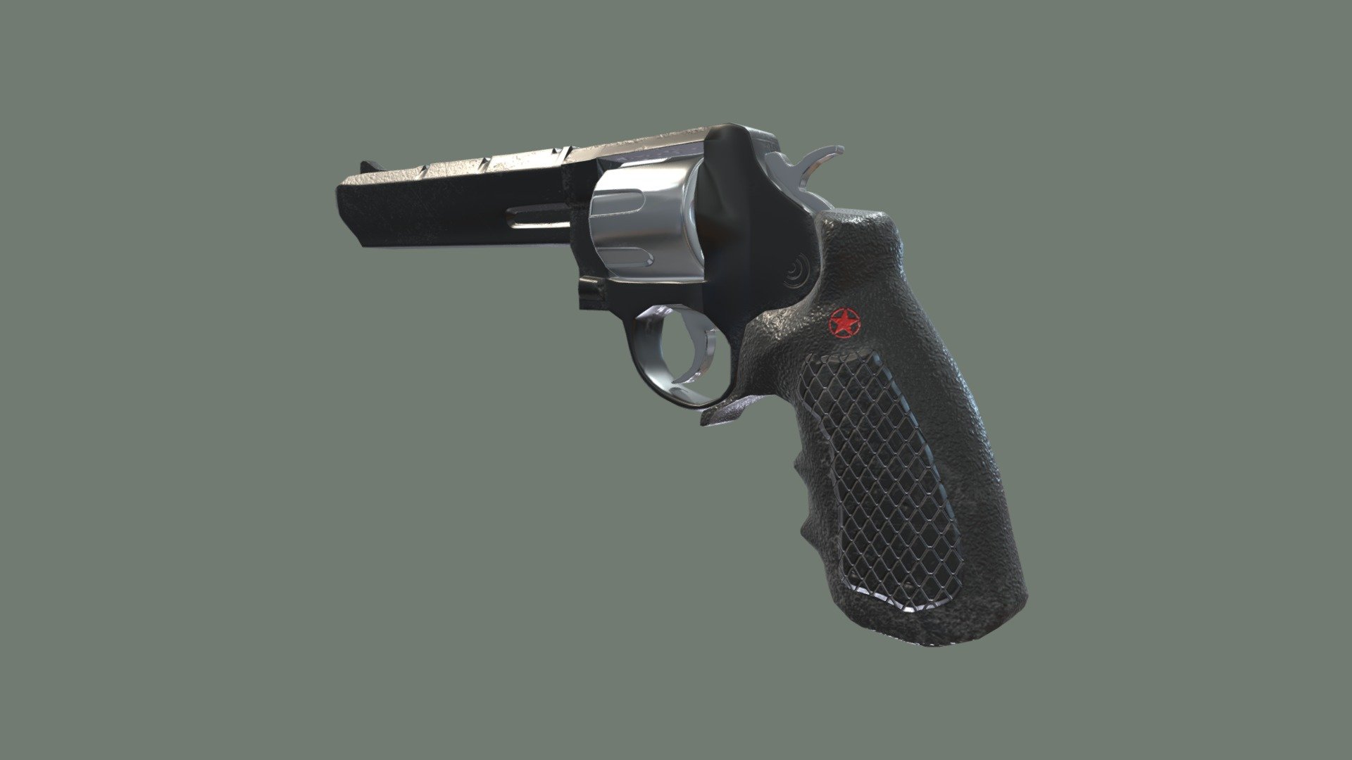 Revolver - 3D model by Cedsrender [a559baf] - Sketchfab