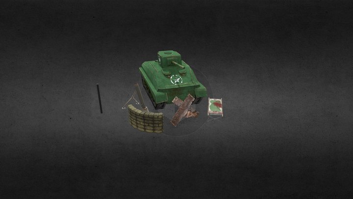 5 Props Q Week 3D Model