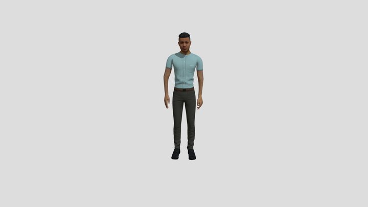 Waving_model 3D Model