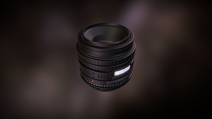 50mm lens 3D Model