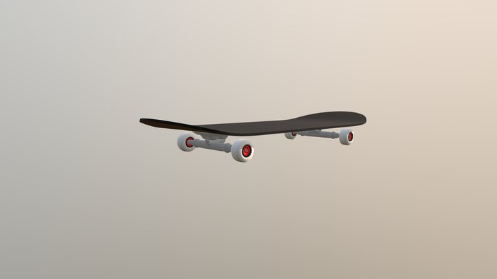 Basic Skateboard 3D Model
