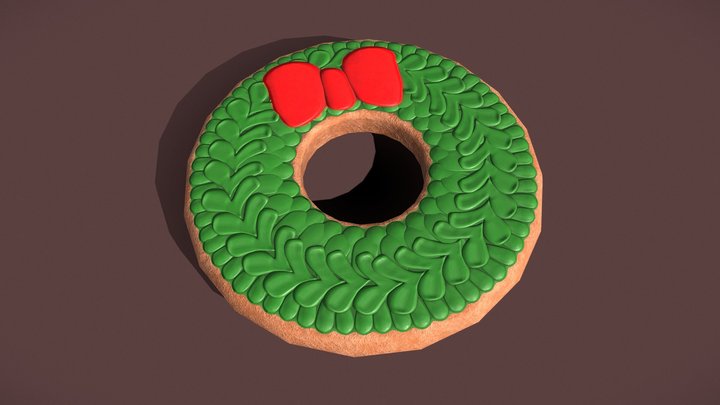 Christmas_Wreath_Cookie – Free 3D Model STL