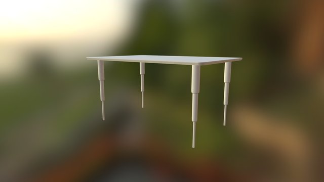 Desk 1140 - Alfred 700 3D Model