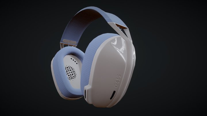 Logitech G435 headphones 3D Model