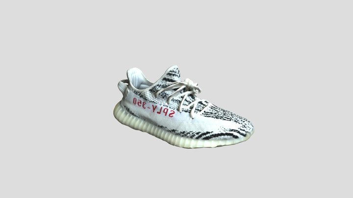 Zebra Yeezy Scan 3D Model